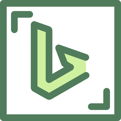 Bing Monochrome Green icon