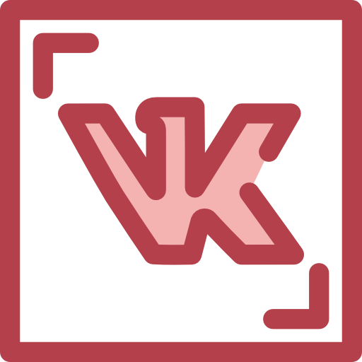 vk Monochrome Red icon