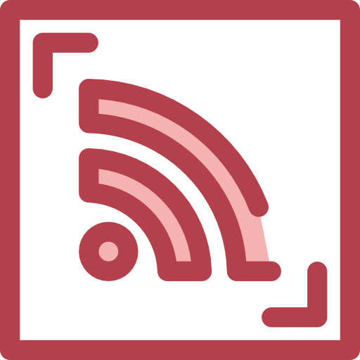 Rss Monochrome Red icon