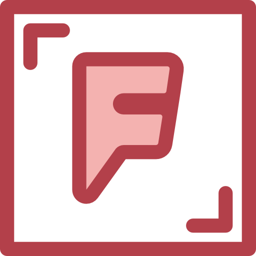 foursquare Monochrome Red иконка