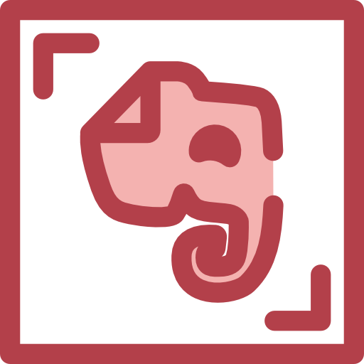 Evernote Monochrome Red icon