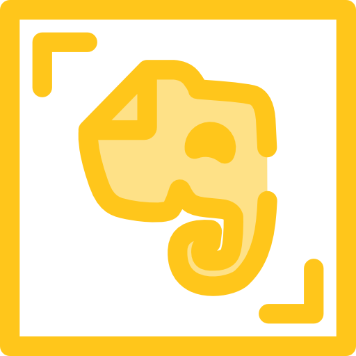 evernote Monochrome Yellow icon