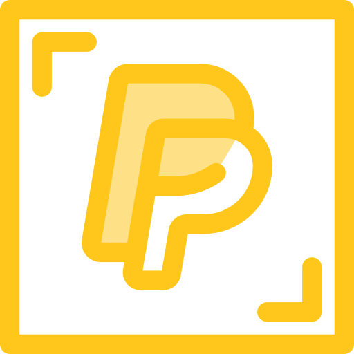 paypal Monochrome Yellow icoon
