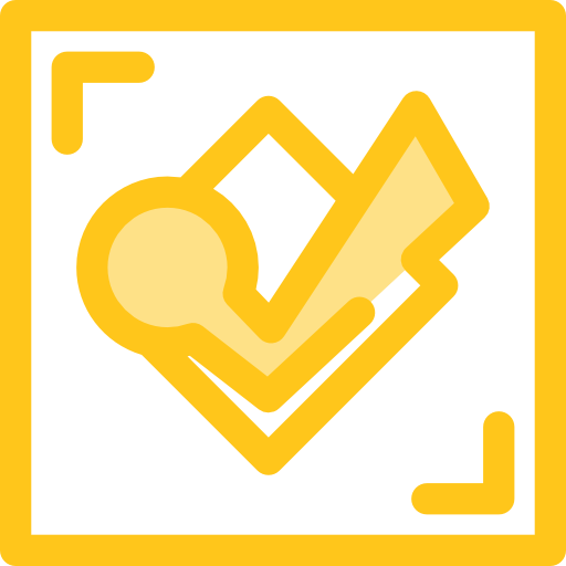 foursquare Monochrome Yellow Icône
