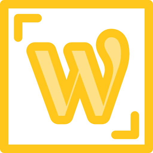ワードプレス Monochrome Yellow icon