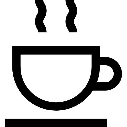 tazza di caffè Basic Straight Lineal icona