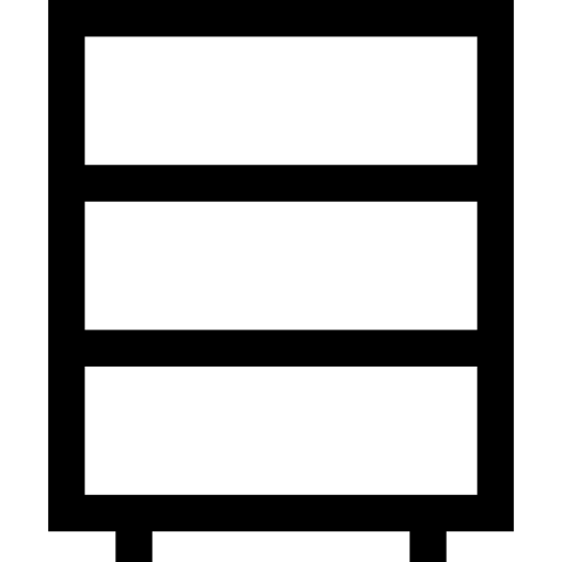 Bookcase Basic Straight Lineal icon