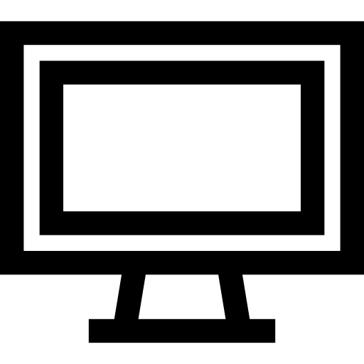 fernseher Basic Straight Lineal icon