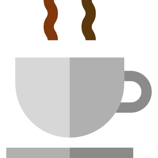 filiżanka kawy Basic Straight Flat ikona