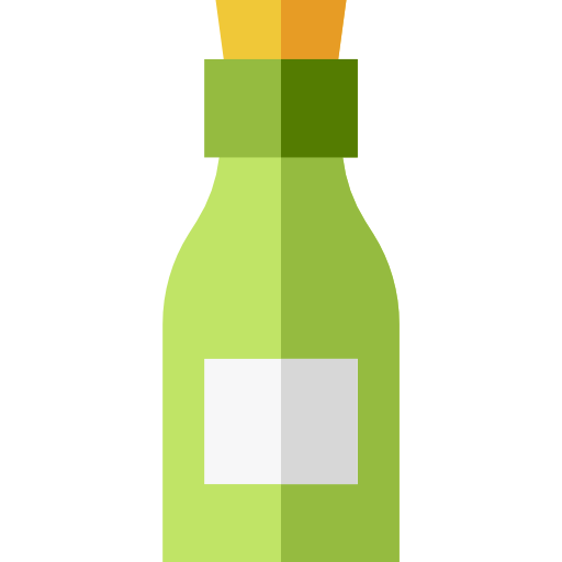 alcoholisch Basic Straight Flat icoon