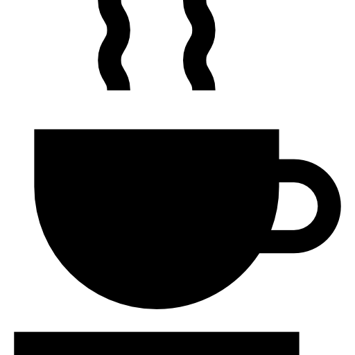 tasse à café Basic Straight Filled Icône