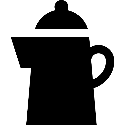 café Basic Straight Filled Icône