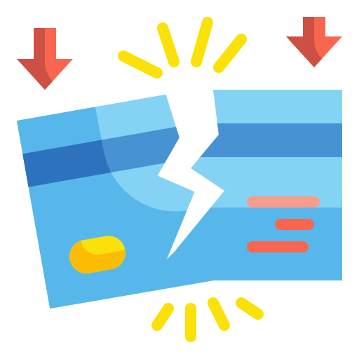 Credit card Wanicon Flat icon