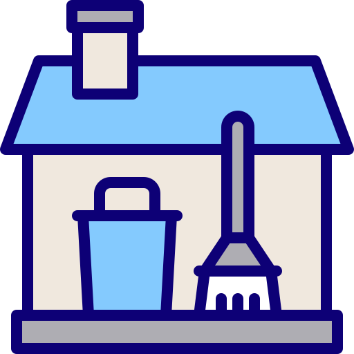 limpieza de la casa Berkahicon Lineal Color icono