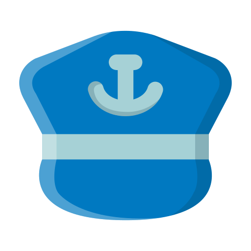 kapitein cap Generic Flat icoon