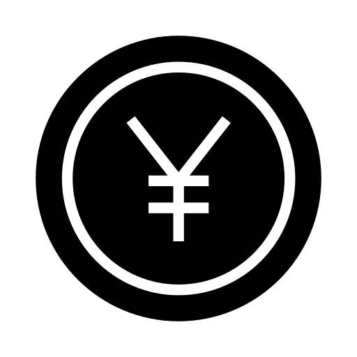 japoński jen Generic Glyph ikona