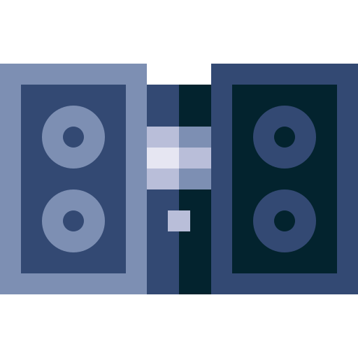 Stereo Basic Straight Flat icon