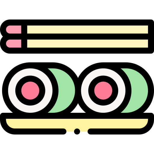 sushi Detailed Rounded Lineal color icono