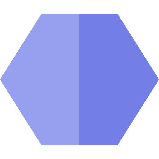 poligoon Basic Straight Flat icoon