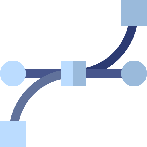 punto de anclaje Basic Straight Flat icono