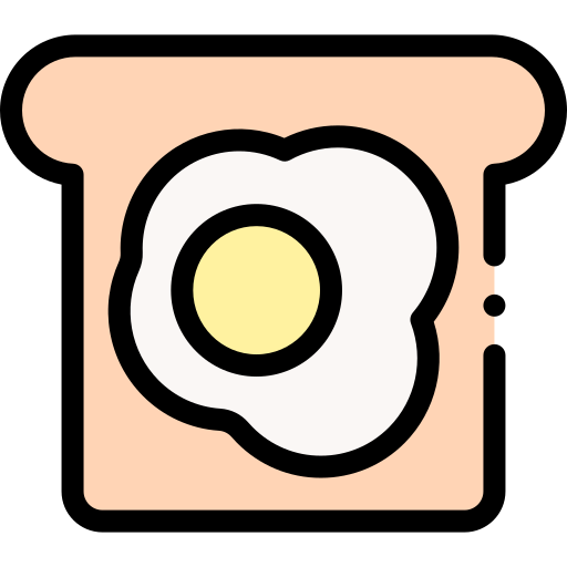 토스트 Detailed Rounded Lineal color icon