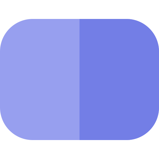 rectangle arrondi Basic Straight Flat Icône