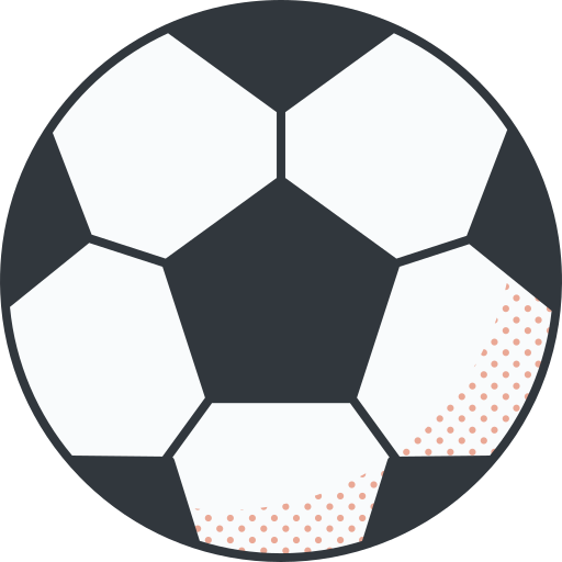 fußball ball Detailed Offset Lineal color icon