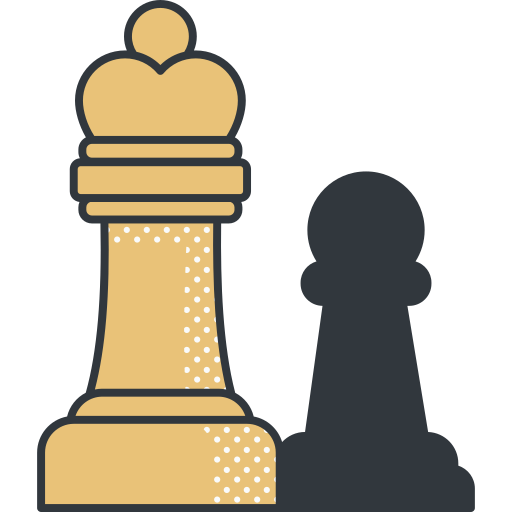 Chess Detailed Offset Lineal color icon