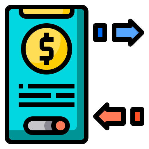 płatności mobilne Phatplus Lineal Color ikona
