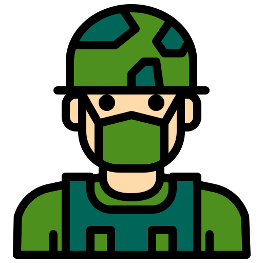 Żołnierz xnimrodx Lineal Color ikona
