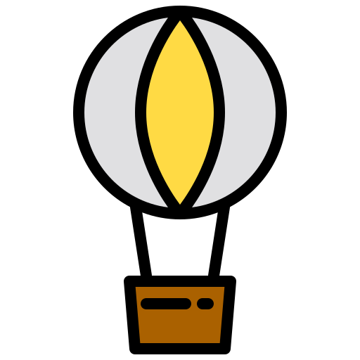 mongolfiera xnimrodx Lineal Color icona