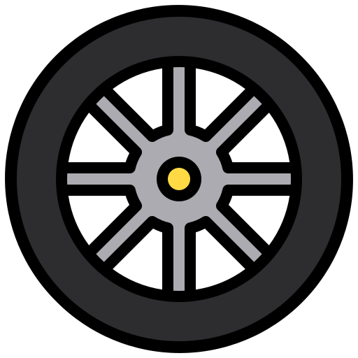 자동차 바퀴 xnimrodx Lineal Color icon