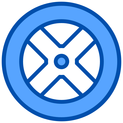 자동차 바퀴 xnimrodx Blue icon