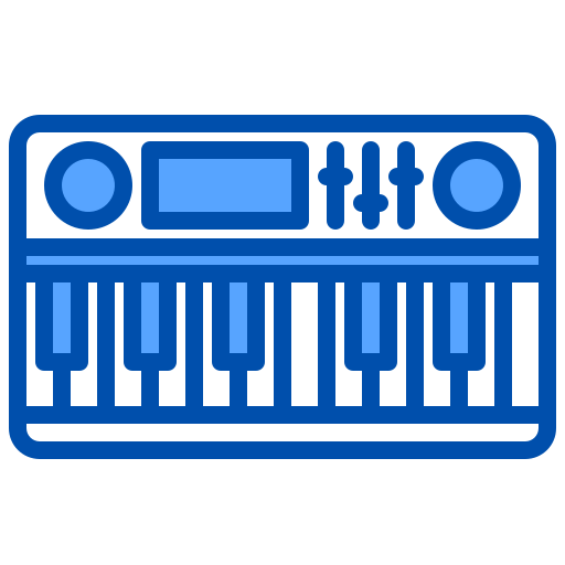 Electric piano xnimrodx Blue icon