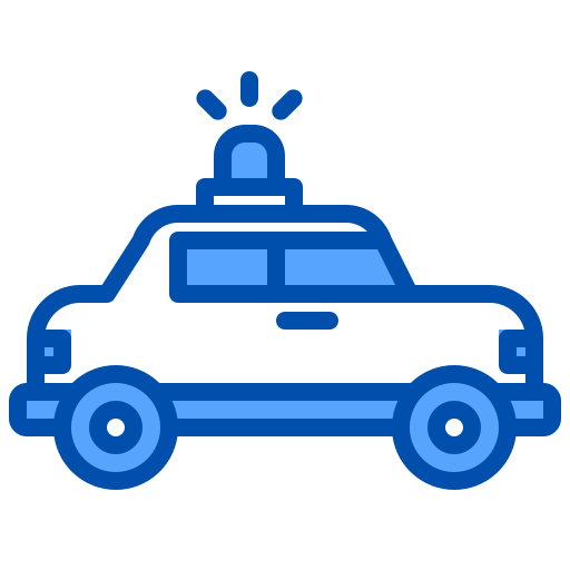polizeiauto xnimrodx Blue icon