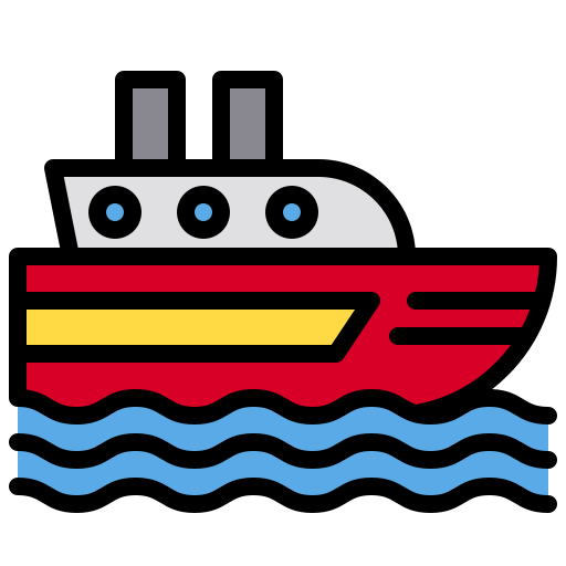embarcacion xnimrodx Lineal Color icono
