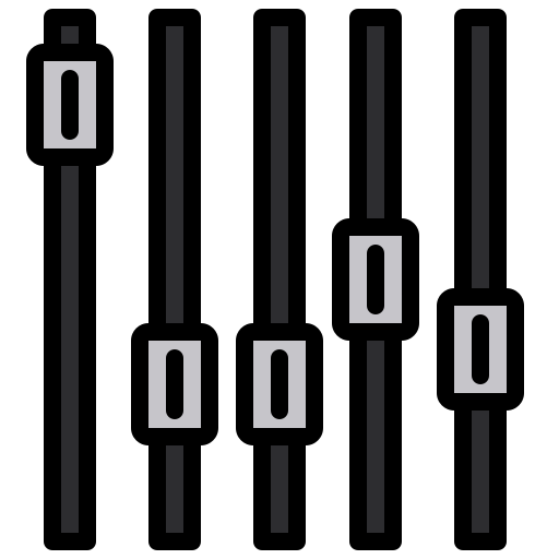 contrôle de la musique xnimrodx Lineal Color Icône