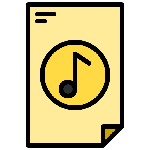 Music file xnimrodx Lineal Color icon