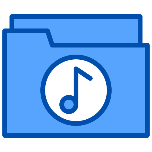 Music folder xnimrodx Blue icon