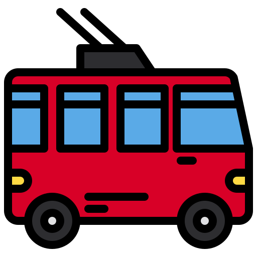 Trolleybus xnimrodx Lineal Color icon