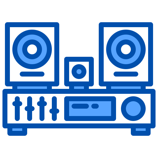 Sound system xnimrodx Blue icon