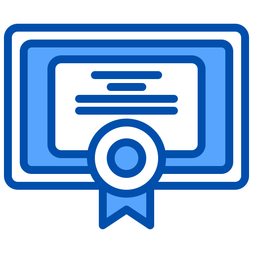Certificate xnimrodx Blue icon