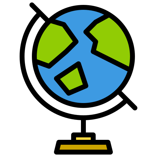 geografia xnimrodx Lineal Color ikona