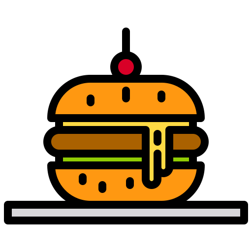 ハンバーガー xnimrodx Lineal Color icon