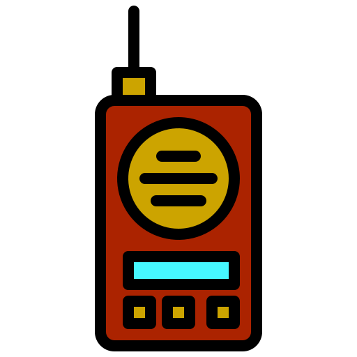 Walkie talkie xnimrodx Lineal Color icon