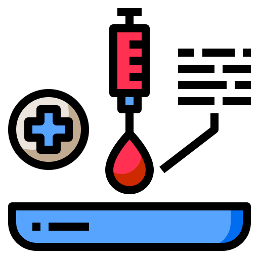 prueba de sangre Phatplus Lineal Color icono