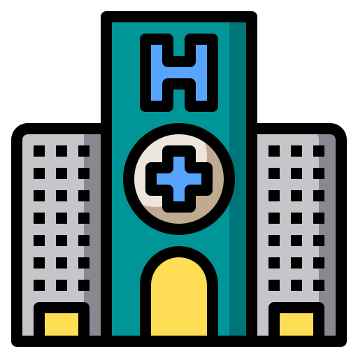 krankenhaus Phatplus Lineal Color icon
