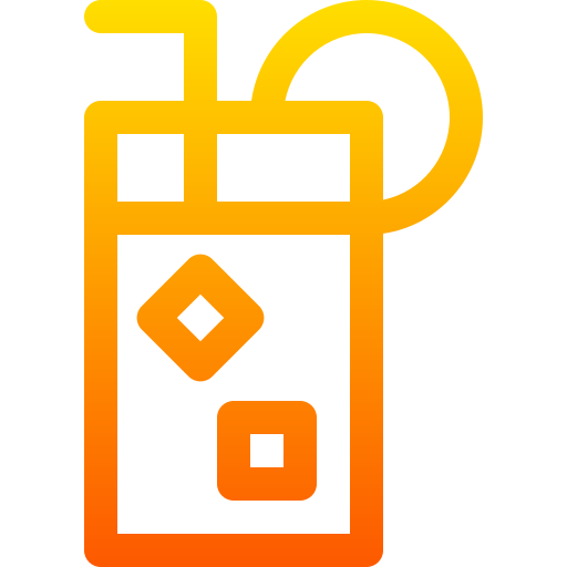Orange juice Basic Gradient Lineal color icon