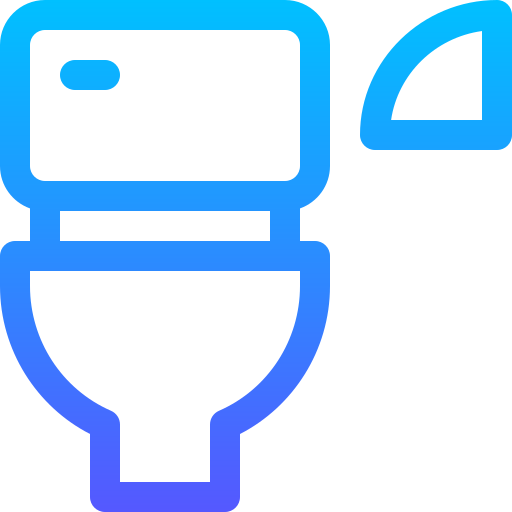 toilette Basic Gradient Lineal color icon