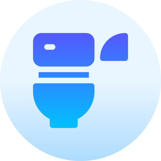 화장실 Basic Gradient Circular icon